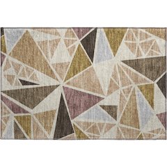 Premium Machine Washable Mayfield AMF1039 Beige 1'8" x 2'6" Rug