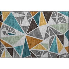 Premium Machine Washable Mayfield AMF1039 Gray 1'8" x 2'6" Rug