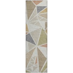 Premium Machine Washable Mayfield AMF1039 Ivory 2'3" x 7'6" Runner Rug
