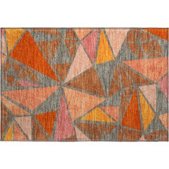 Premium Machine Washable Mayfield AMF1039 Rust 1'8" x 2'6" Rug