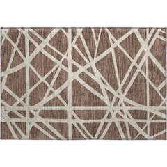 Premium Machine Washable Mayfield AMF1040 Brown 1'8" x 2'6" Rug
