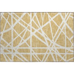 Premium Machine Washable Mayfield AMF1040 Gold 1'8" x 2'6" Rug