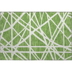 Premium Machine Washable Mayfield AMF1040 Green 1'8" x 2'6" Rug