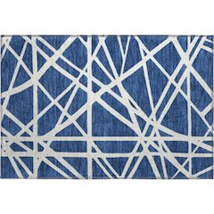 Premium Machine Washable Mayfield AMF1040 Navy 1'8" x 2'6" Rug