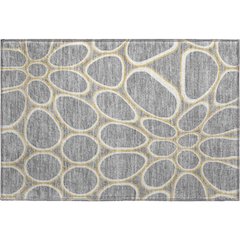 Premium Machine Washable Mayfield AMF1041 Gray 1'8" x 2'6" Rug