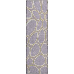 Premium Machine Washable Mayfield AMF1041 Lavender 2'3" x 7'6" Runner Rug