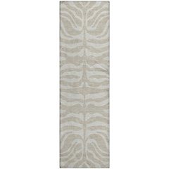 Premium Machine Washable Mayfield AMF1042 Beige 2'3" x 7'6" Runner Rug