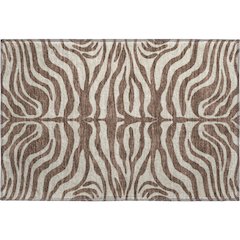 Premium Machine Washable Mayfield AMF1042 Brown 1'8" x 2'6" Rug