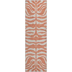 Premium Machine Washable Mayfield AMF1042 Coral 2'3" x 7'6" Runner Rug