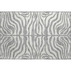 Premium Machine Washable Mayfield AMF1042 Gray 1'8" x 2'6" Rug