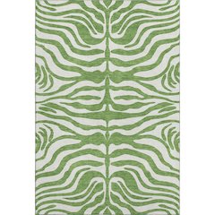 Premium Machine Washable Mayfield AMF1042 Green 2'6" x 3'10" Rug