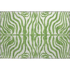 Premium Machine Washable Mayfield AMF1042 Green 1'8" x 2'6" Rug