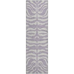 Premium Machine Washable Mayfield AMF1042 Lavender 2'3" x 7'6" Runner Rug