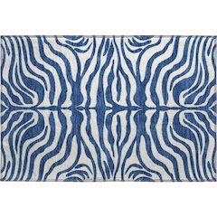 Premium Machine Washable Mayfield AMF1042 Navy 1'8" x 2'6" Rug