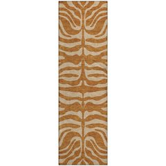 Premium Machine Washable Mayfield AMF1042 Paprika 2'3" x 7'6" Runner Rug