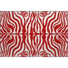 Premium Machine Washable Mayfield AMF1042 Red 1'8" x 2'6" Rug