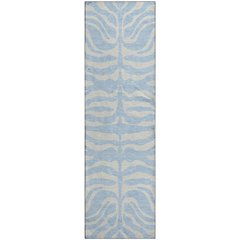 Premium Machine Washable Mayfield AMF1042 Sky 2'3" x 7'6" Runner Rug