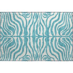 Premium Machine Washable Mayfield AMF1042 Teal 1'8" x 2'6" Rug