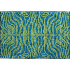 Premium Machine Washable Mayfield AMF1043 Green 1'8" x 2'6" Rug