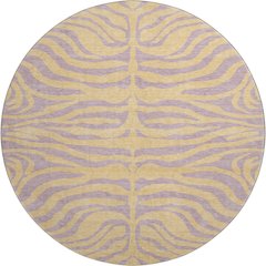 Premium Machine Washable Mayfield AMF1043 Peach 8' x 8' Round Rug