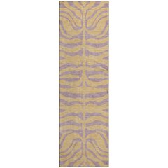 Premium Machine Washable Mayfield AMF1043 Peach 2'3" x 7'6" Runner Rug
