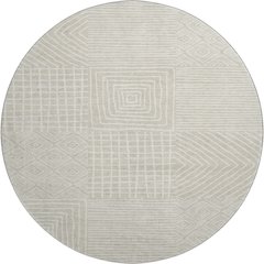 Premium Machine Washable Mayfield AMF1044 Beige 8' x 8' Round Rug