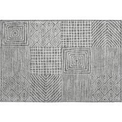 Premium Machine Washable Mayfield AMF1044 Charcoal 1'8" x 2'6" Rug