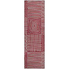 Premium Machine Washable Mayfield AMF1044 Garnet 2'3" x 7'6" Runner Rug