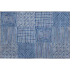 Premium Machine Washable Mayfield AMF1044 Navy 1'8" x 2'6" Rug