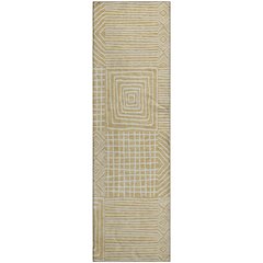 Premium Machine Washable Mayfield AMF1044 Wheat 2'3" x 7'6" Runner Rug