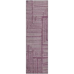 Premium Machine Washable Mayfield AMF1045 Eggplant 2'3" x 7'6" Runner Rug