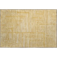 Premium Machine Washable Mayfield AMF1045 Gold 1'8" x 2'6" Rug