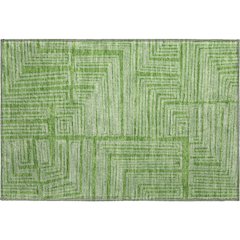 Premium Machine Washable Mayfield AMF1045 Green 1'8" x 2'6" Rug