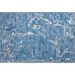 Premium Machine Washable Mayfield AMF1046 Blue 1'8" x 2'6" Rug