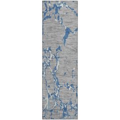 Premium Machine Washable Mayfield AMF1046 Gray 2'3" x 7'6" Runner Rug