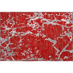 Premium Machine Washable Mayfield AMF1046 Red 1'8" x 2'6" Rug