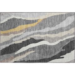 Premium Machine Washable Mayfield AMF1047 Gray 1'8" x 2'6" Rug