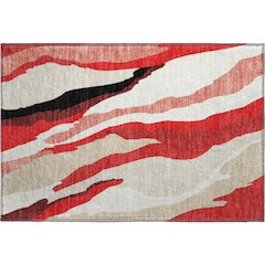 Premium Machine Washable Mayfield AMF1047 Red 1'8" x 2'6" Rug