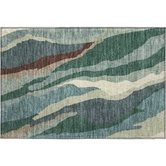 Premium Machine Washable Mayfield AMF1047 Sage 1'8" x 2'6" Rug