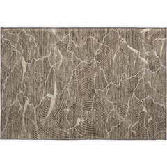 Premium Machine Washable Mayfield AMF1048 Brown 1'8" x 2'6" Rug