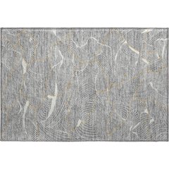 Premium Machine Washable Mayfield AMF1048 Gray 1'8" x 2'6" Rug