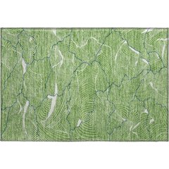 Premium Machine Washable Mayfield AMF1048 Green 1'8" x 2'6" Rug