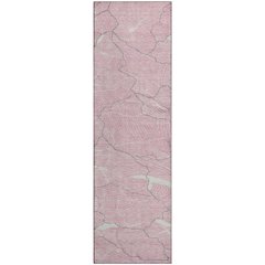 Premium Machine Washable Mayfield AMF1048 Pink 2'3" x 7'6" Runner Rug