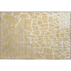 Premium Machine Washable Mayfield AMF1049 Gold 1'8" x 2'6" Rug