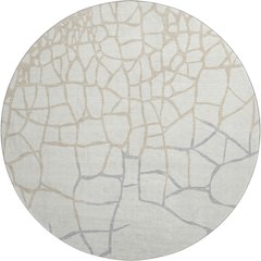 Premium Machine Washable Mayfield AMF1049 Ivory 8' x 8' Round Rug