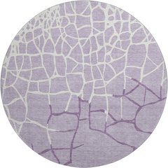 Premium Machine Washable Mayfield AMF1049 Lavender 8' x 8' Round Rug