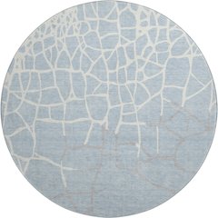 Premium Machine Washable Mayfield AMF1049 Sky 8' x 8' Round Rug