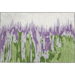 Premium Machine Washable Mayfield AMF1050 Green 1'8" x 2'6" Rug