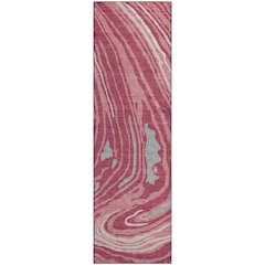 Premium Machine Washable Mayfield AMF1051 Blush 2'3" x 7'6" Runner Rug