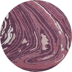 Premium Machine Washable Mayfield AMF1051 Garnet 8' x 8' Round Rug